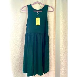 Hunter green tank top dress